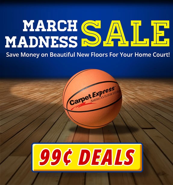 99 Cent Flooring Sale - Carpet, Luxury Vinyl Plank, Sheet Vinyl, & Hardwood Floors