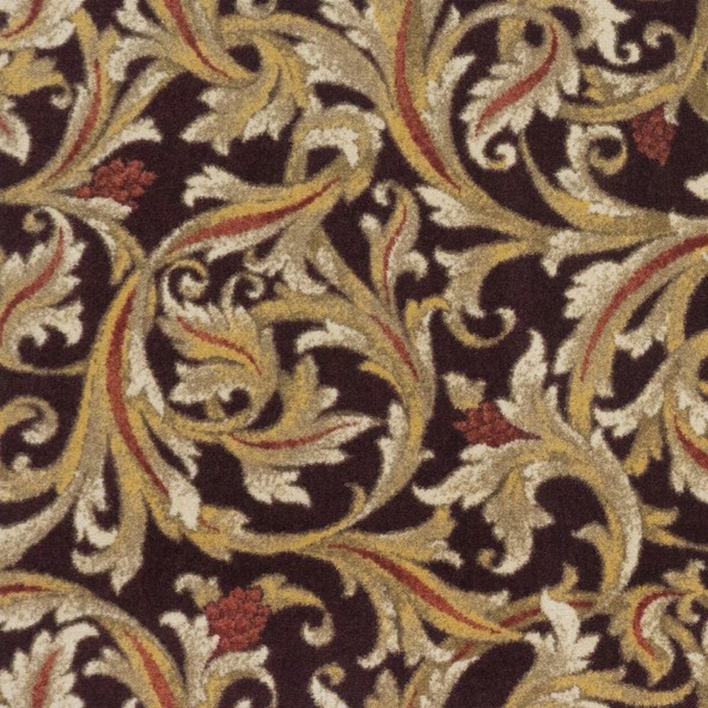 Gilded Scroll - Burgundy