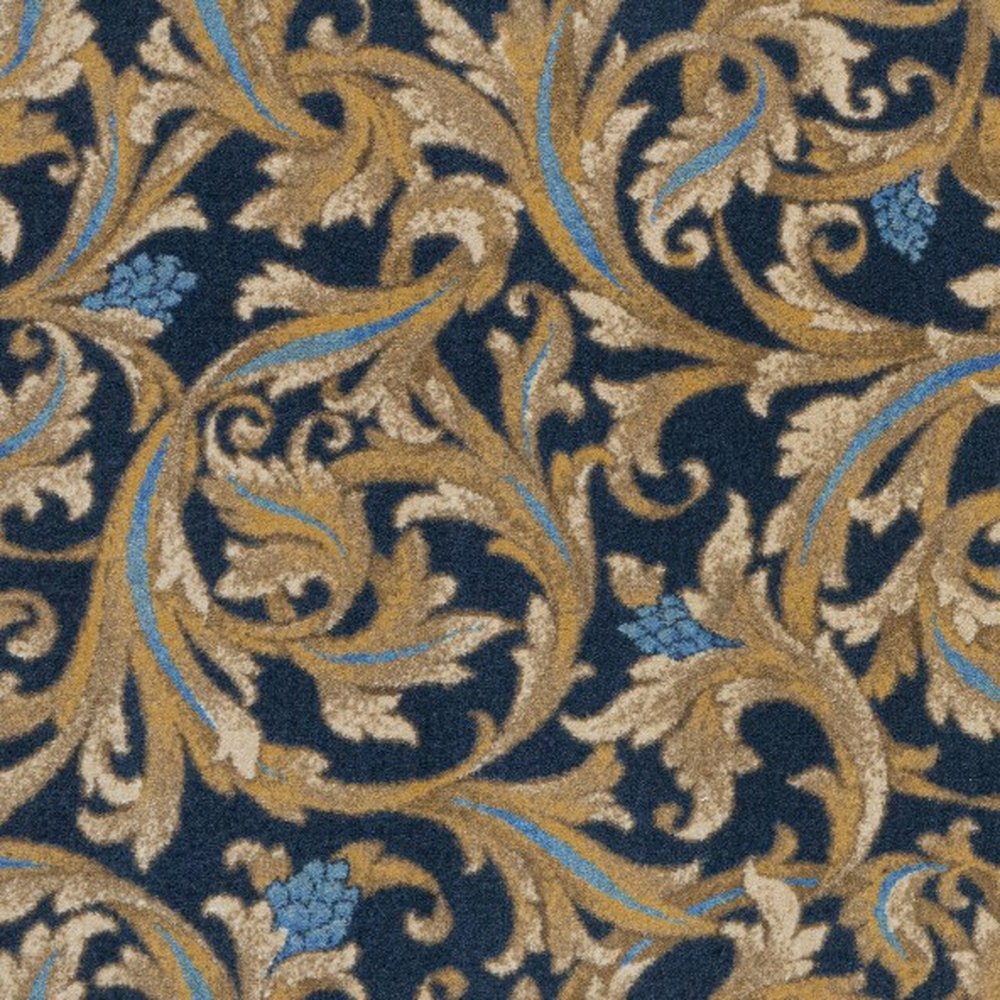 Gilded Scroll - Navy