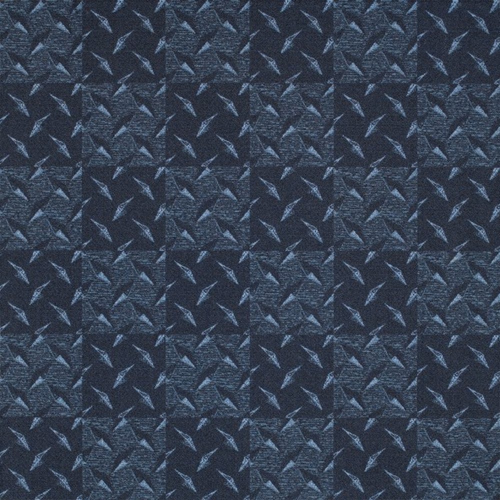 Diamond Plate Carpet Tile - Blue