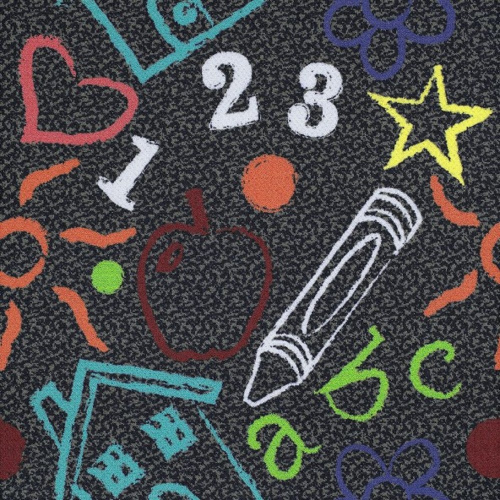 Kids Art Carpet Tile - Chalkdust