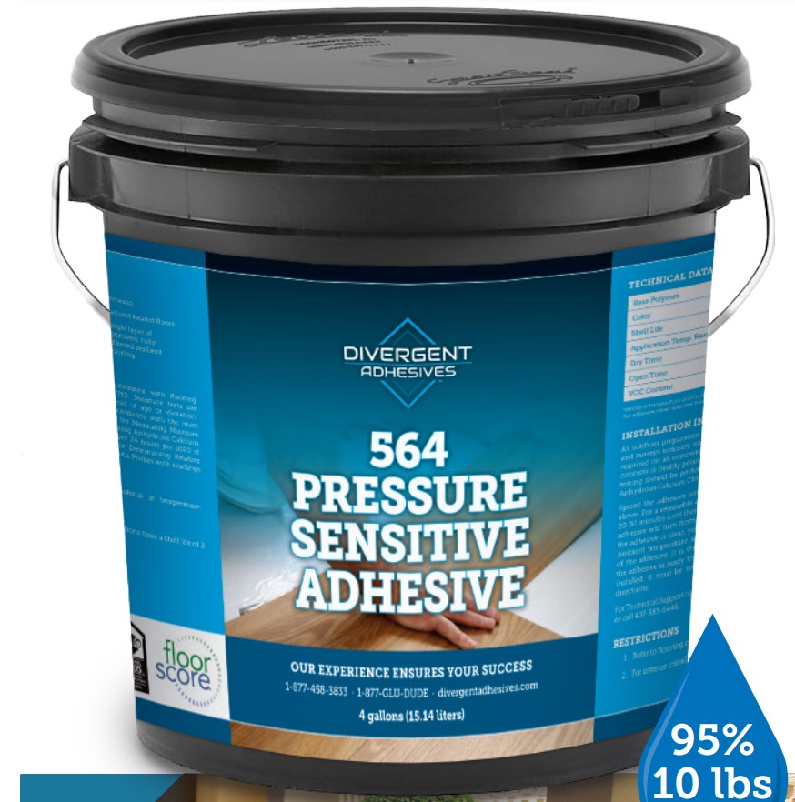 4 Gallon Pail of Pressure Sensitive Adhesive- FREE SHIPPING –