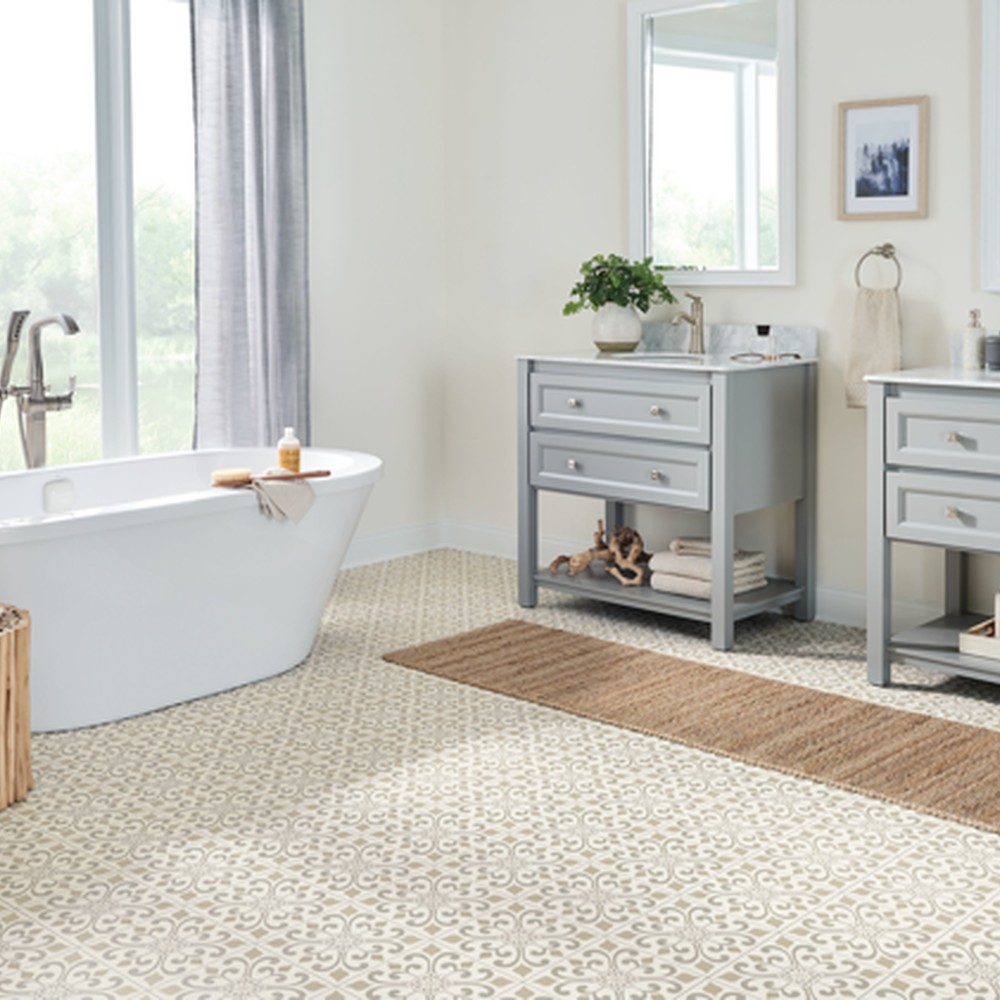 CushionStep Better Amador Medallion - Creme