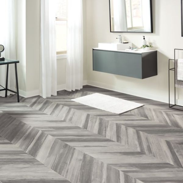 Cushionstep Better - Chevron Forest - Silver Fox
