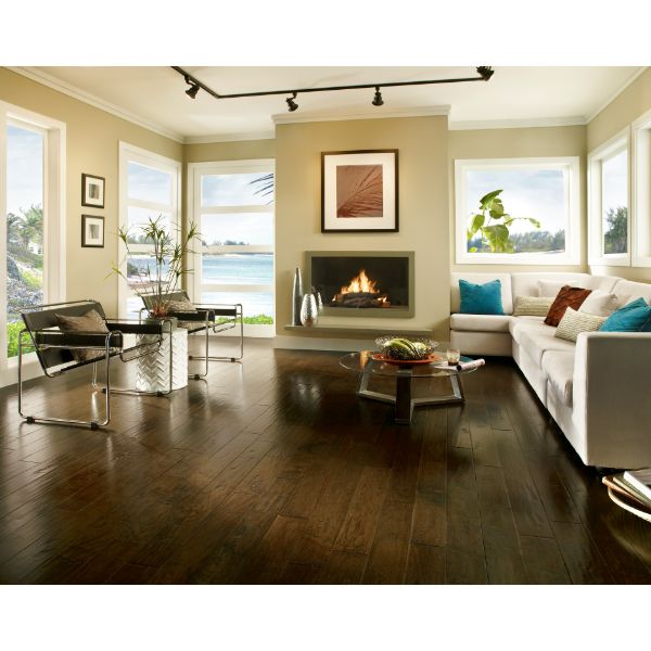 Frontier Hand-Scraped Wide Plank Hickory - Brushed Tumbleweed