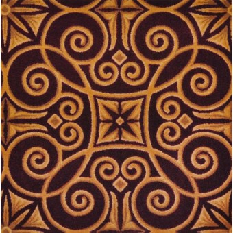 Antique Scroll - Burgundy
