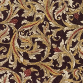 Gilded Scroll - Burgundy