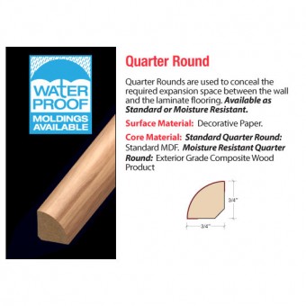 94\" Quarter Round - Hand Sewn Plank