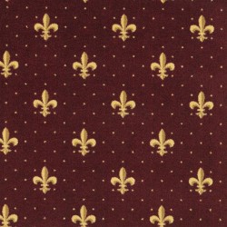 Fleur de Lis - Burgundy