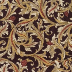Gilded Scroll - Burgundy